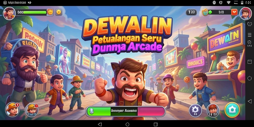 Screenshot gameplay DEWALIN yang menampilkan aksi seru dalam dunia arcade.