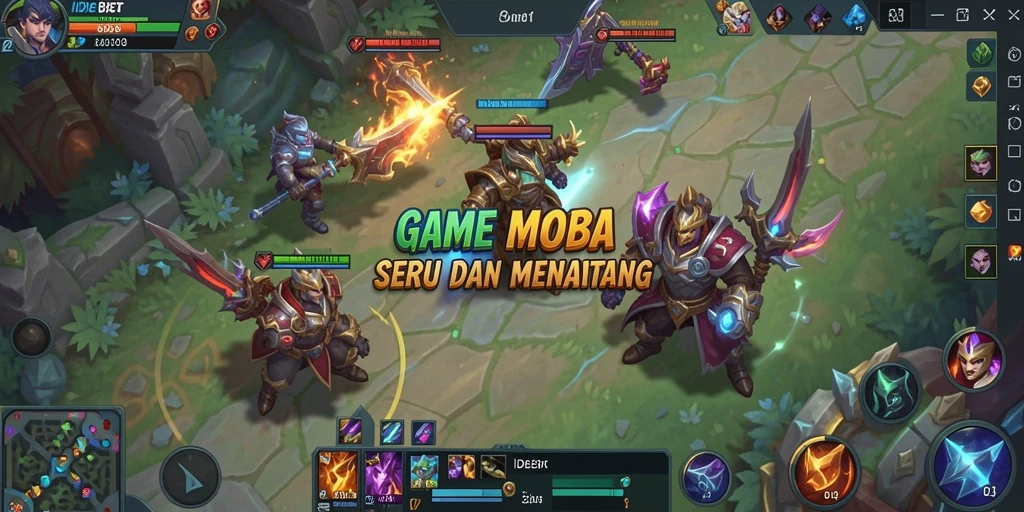 Screenshot gameplay <strong>IDEBET</strong> menampilkan aksi pertarungan antar karakter.