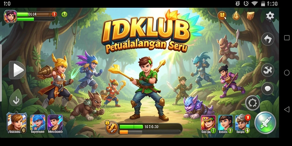 Screenshot gameplay IDKLUB yang menunjukkan petualangan menarik.