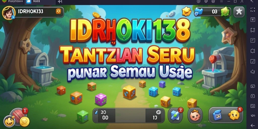 Tampilan asyik dari gameplay puzzle IDRHOKI138.