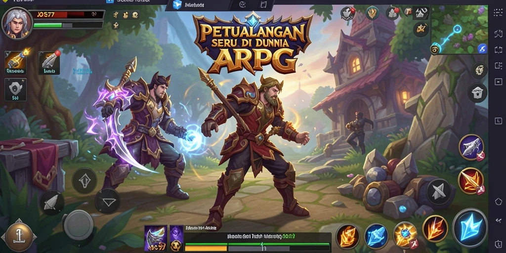Gameplay seru dan mendebarkan dalam JOS77 ARPG.