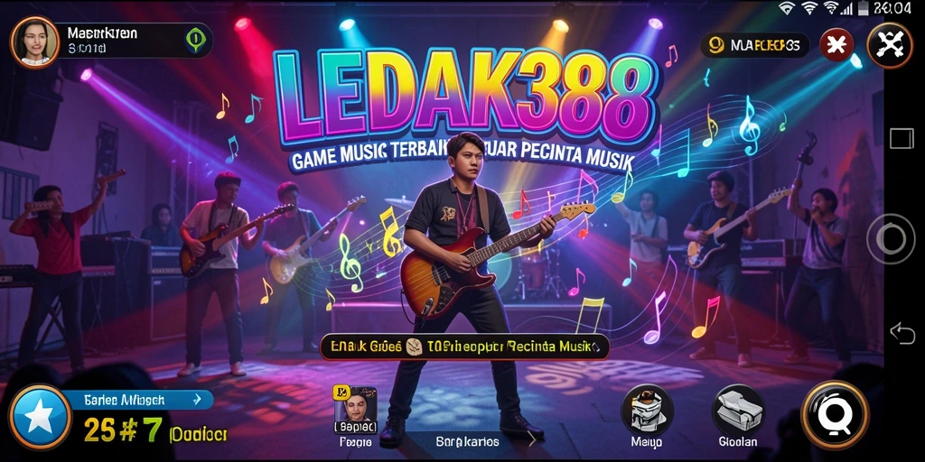 Tampilan screenshot LEDAK388 yang menunjukkan keseruan gameplay musik.