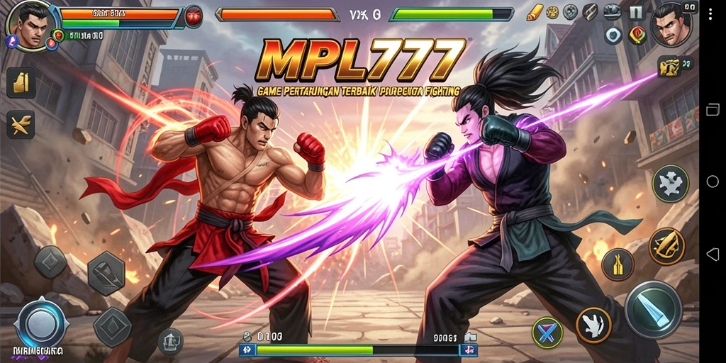 Tangkapan layar utama MPL777 dengan pertarungan yang mendebarkan.