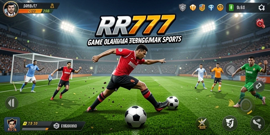 Tampilan gameplay menarik dari RR777 dengan aksi olahraga yang mendebarkan.