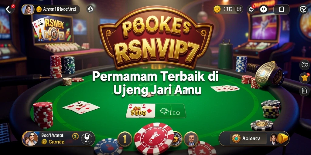 Gameplay Poker seru dalam RSNVIP7 dengan teman dan lawan online.