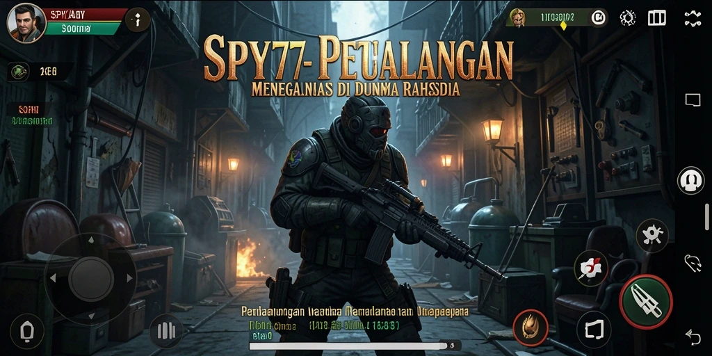 Tampilan gameplay SPY77 yang seru dan menegangkan